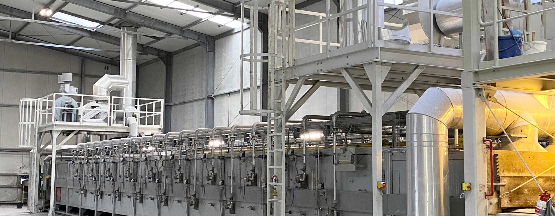 Produktion af skumglasgrus